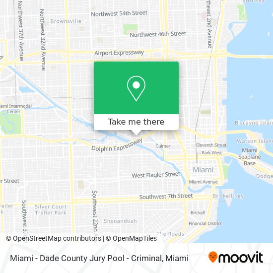 Mapa de Miami - Dade County Jury Pool - Criminal