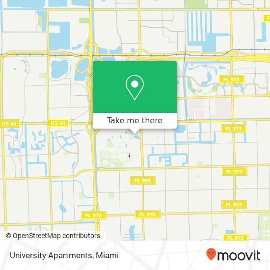 Mapa de University Apartments