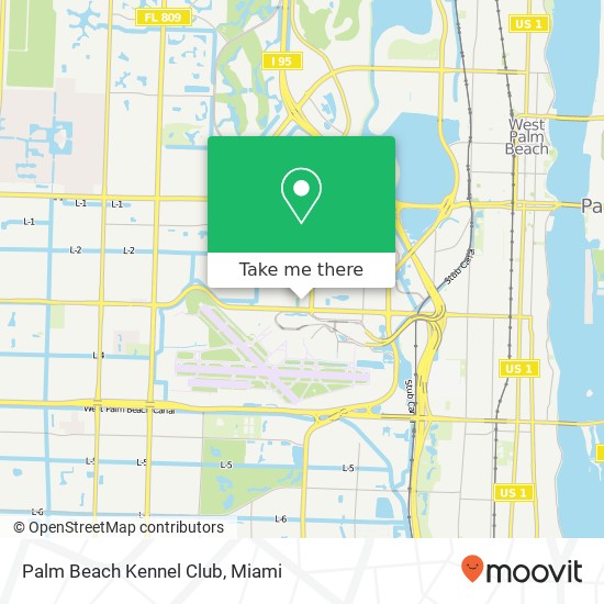 Palm Beach Kennel Club map