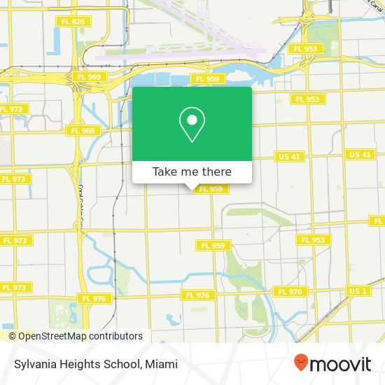 Sylvania Heights School map