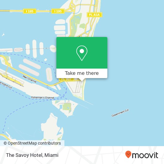 Mapa de The Savoy Hotel