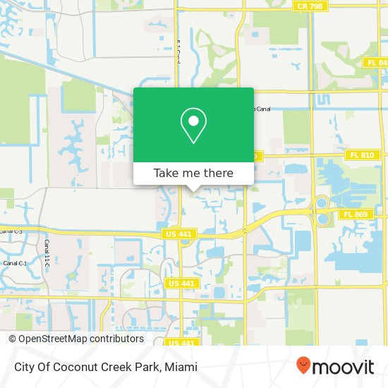 City Of Coconut Creek Park map