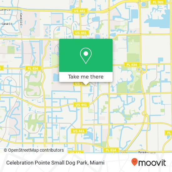 Celebration Pointe Small Dog Park map