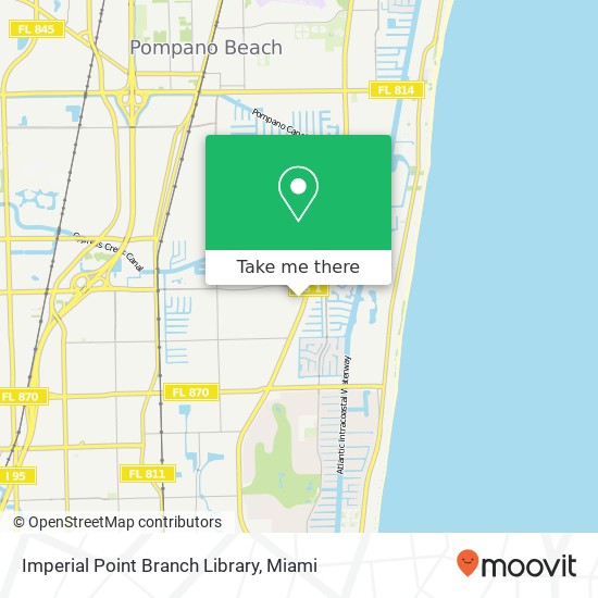 Imperial Point Branch Library map