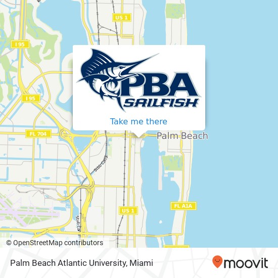 Mapa de Palm Beach Atlantic University