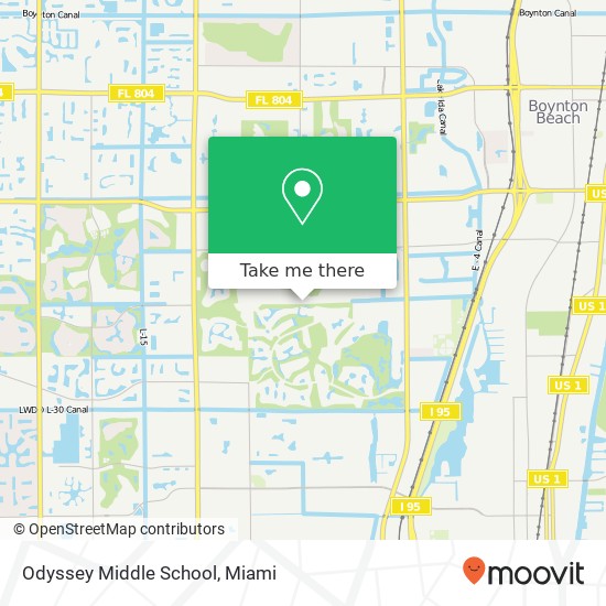 Mapa de Odyssey Middle School