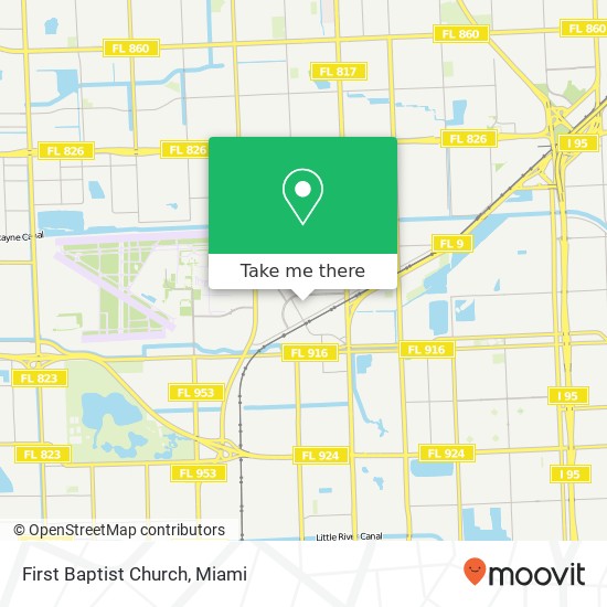 Mapa de First Baptist Church