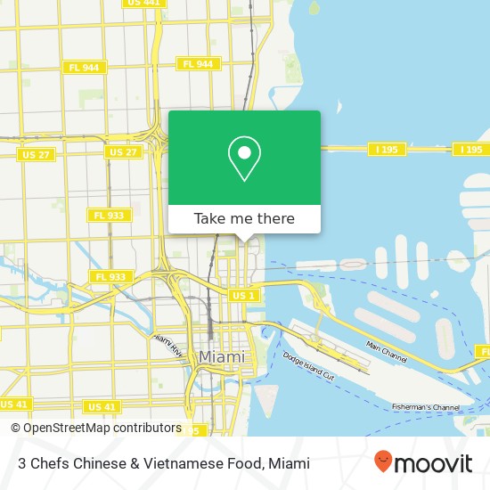 3 Chefs Chinese & Vietnamese Food map