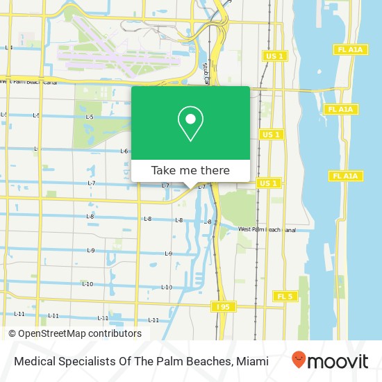 Medical Specialists Of The Palm Beaches map
