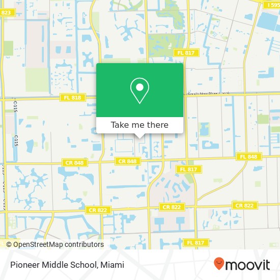 Pioneer Middle School map