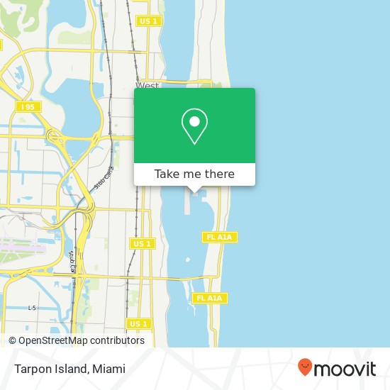 Tarpon Island map