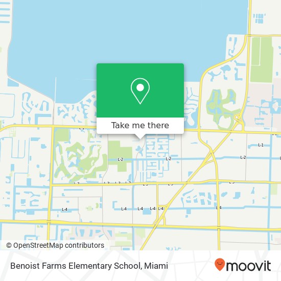 Mapa de Benoist Farms Elementary School