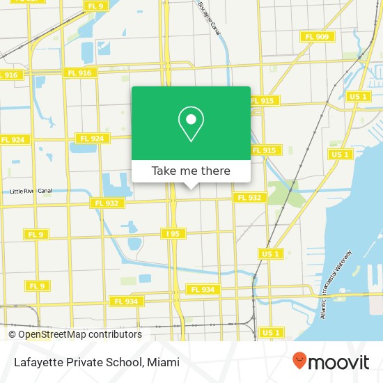 Lafayette Private School map