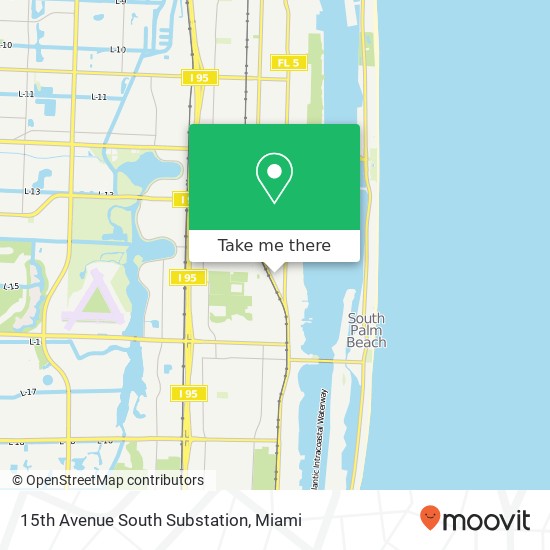 Mapa de 15th Avenue South Substation