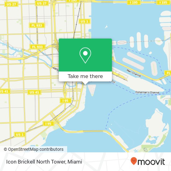 Icon Brickell North Tower map