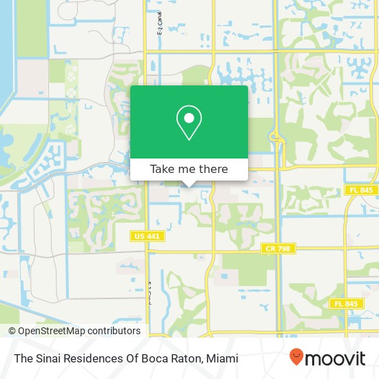 Mapa de The Sinai Residences Of Boca Raton