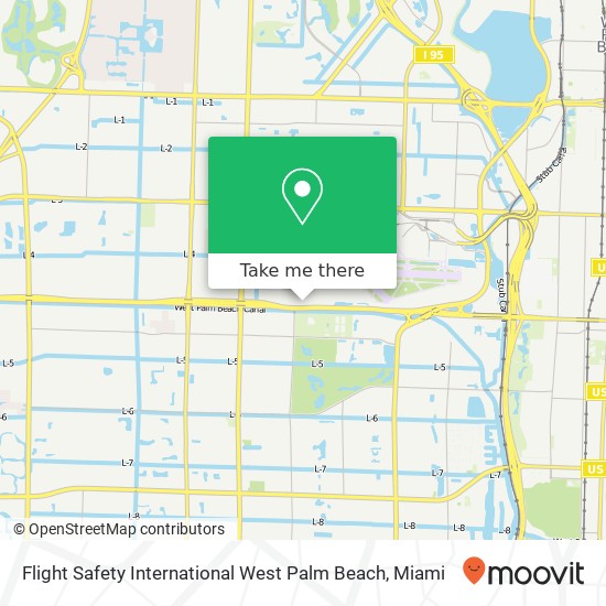 Mapa de Flight Safety International West Palm Beach