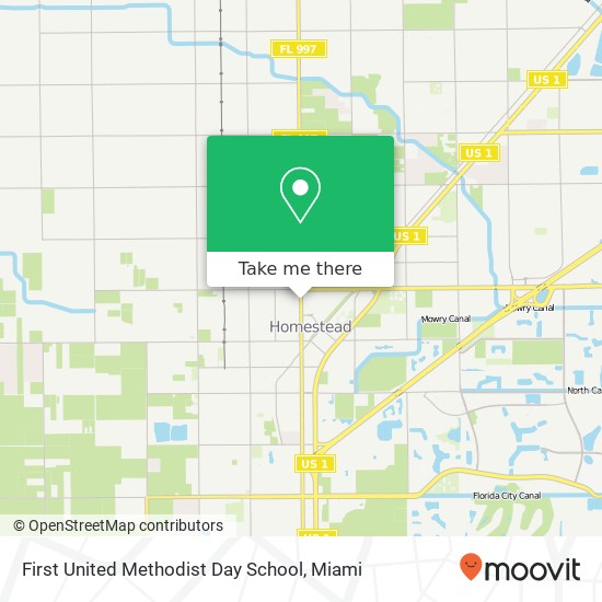 First United Methodist Day School map