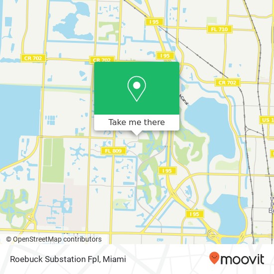 Mapa de Roebuck Substation Fpl