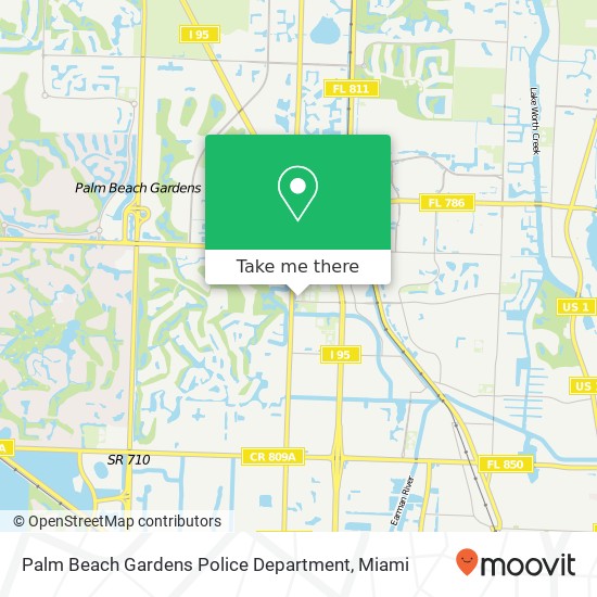 Palm Beach Gardens Police Department map