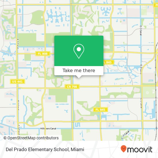 Del Prado Elementary School map