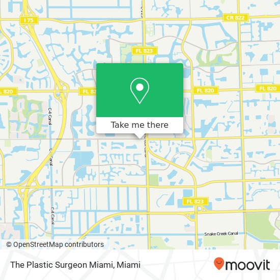Mapa de The Plastic Surgeon Miami