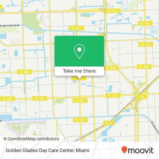 Golden Glades Day Care Center map