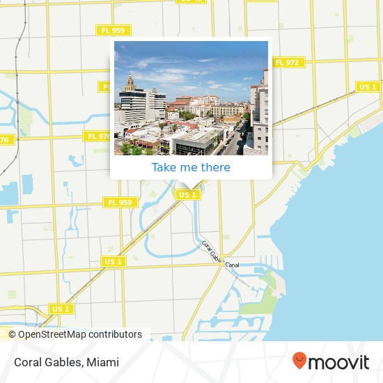 Coral Gables map