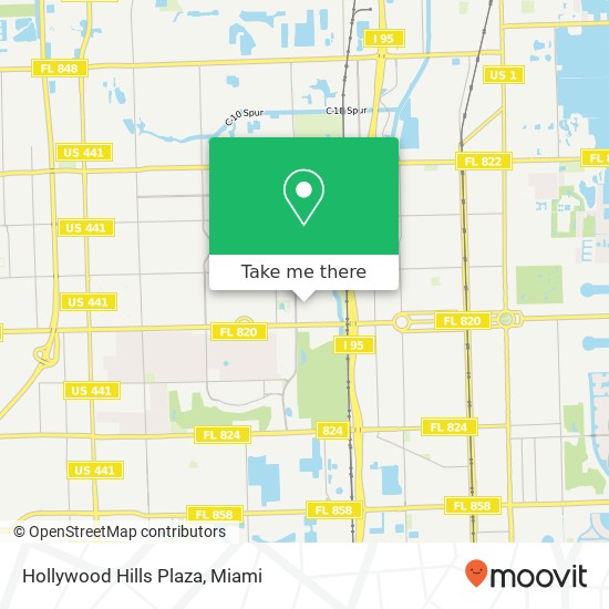 Hollywood Hills Plaza map