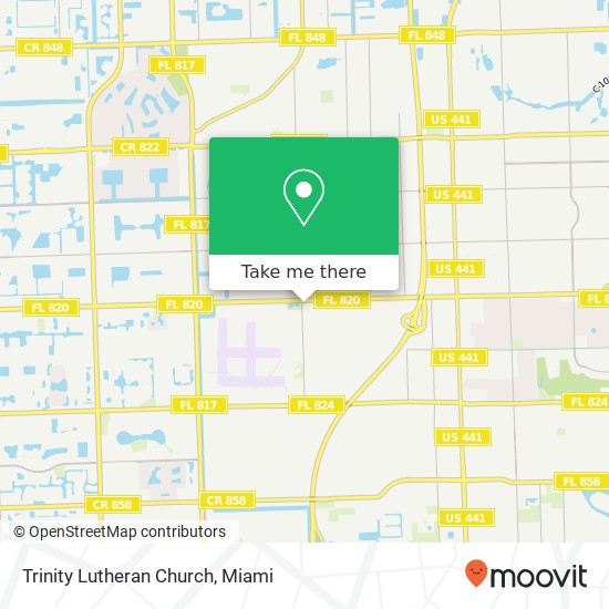 Trinity Lutheran Church map