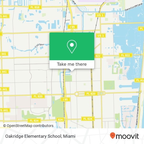 Mapa de Oakridge Elementary School