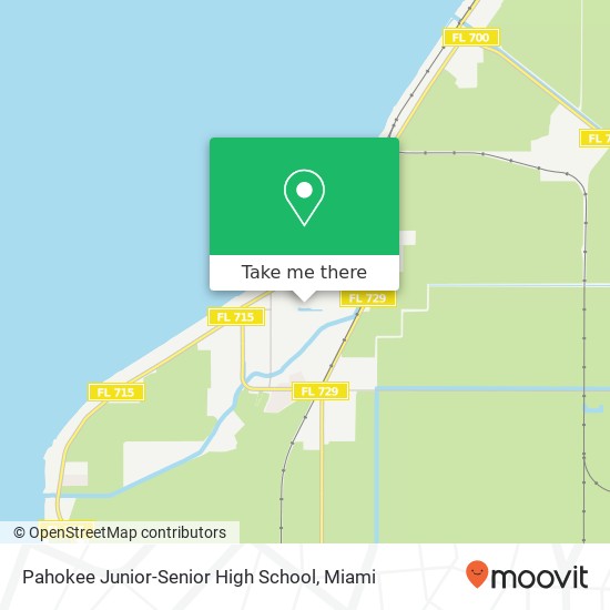 Mapa de Pahokee Junior-Senior High School