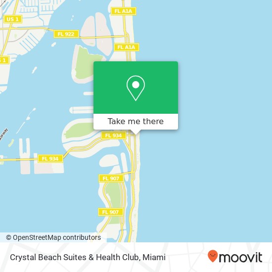 Crystal Beach Suites & Health Club map