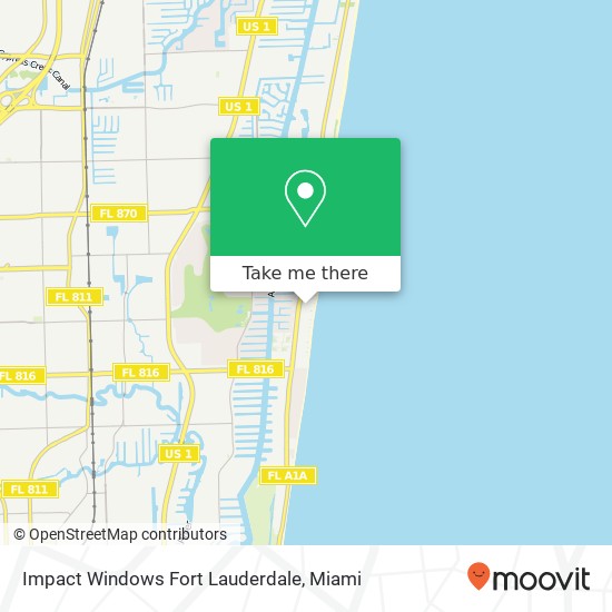 Impact Windows Fort Lauderdale map