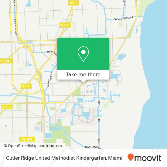 Mapa de Cutler Ridge United Methodist Kindergarten