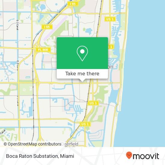 Boca Raton Substation map