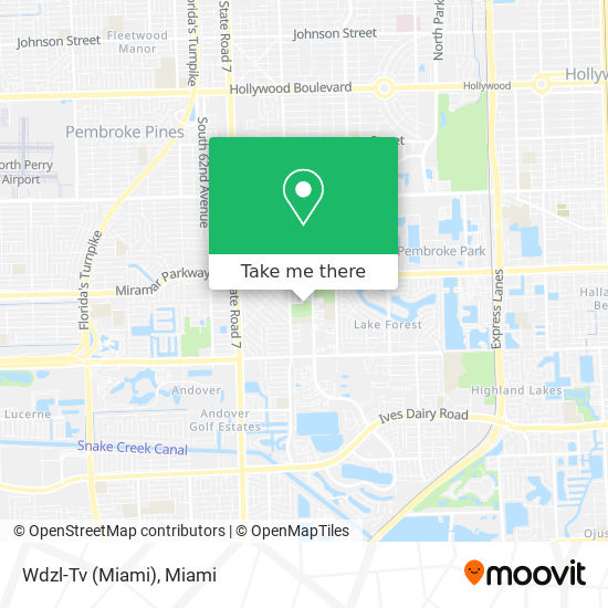 Mapa de Wdzl-Tv (Miami)