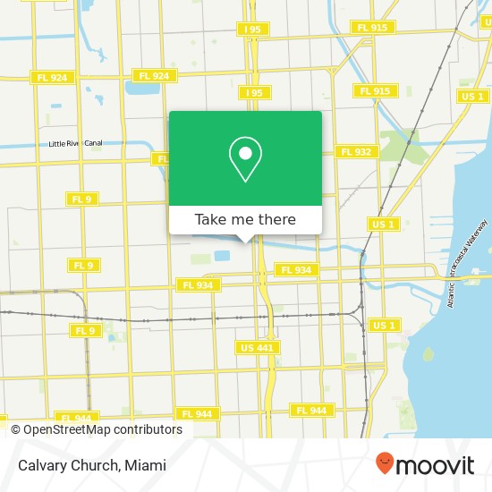 Calvary Church map