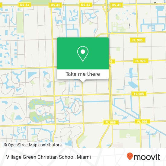 Village Green Christian School map