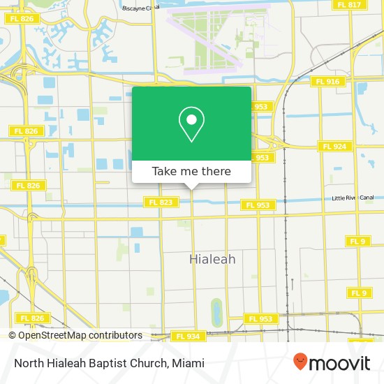 North Hialeah Baptist Church map