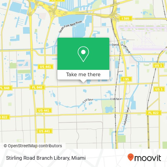 Stirling Road Branch Library map