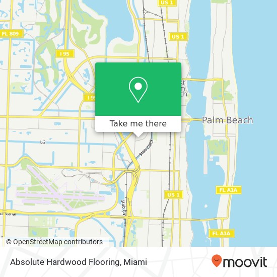 Absolute Hardwood Flooring map