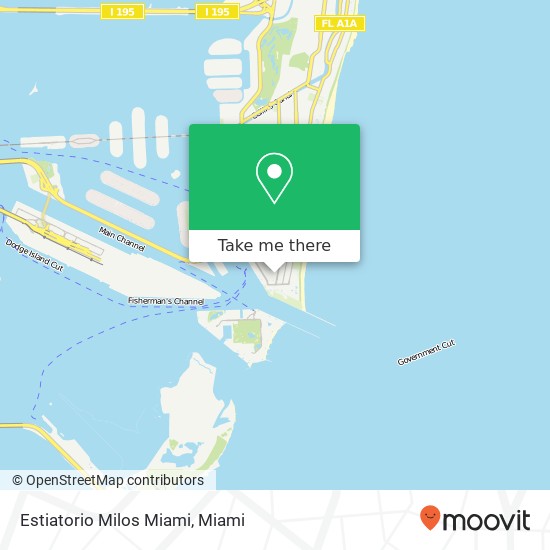 Mapa de Estiatorio Milos Miami