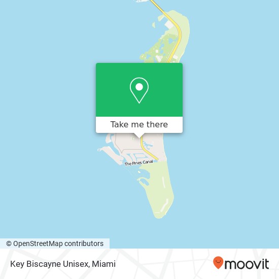 Mapa de Key Biscayne Unisex