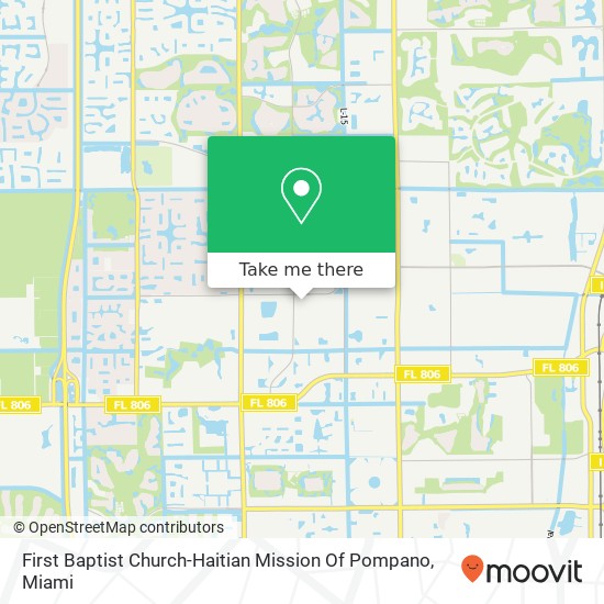 First Baptist Church-Haitian Mission Of Pompano map