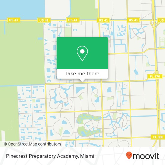 Mapa de Pinecrest Preparatory Academy