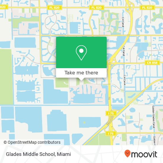 Mapa de Glades Middle School