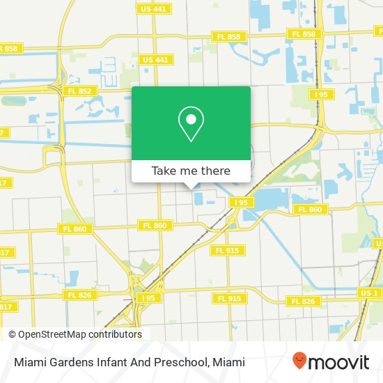 Miami Gardens Infant And Preschool map