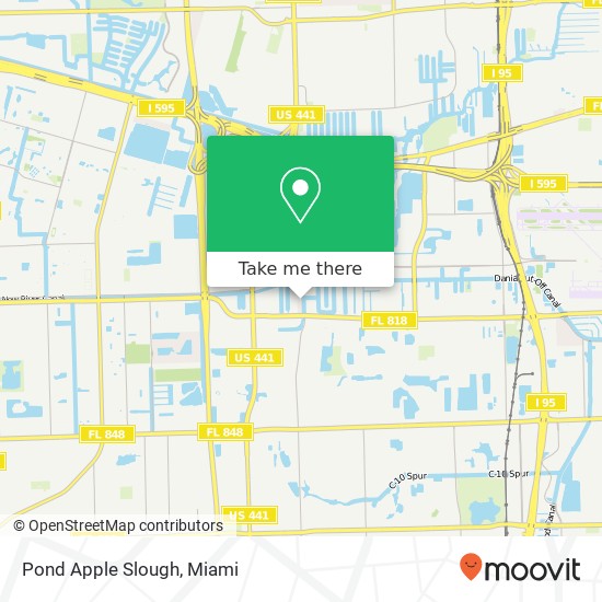 Pond Apple Slough map