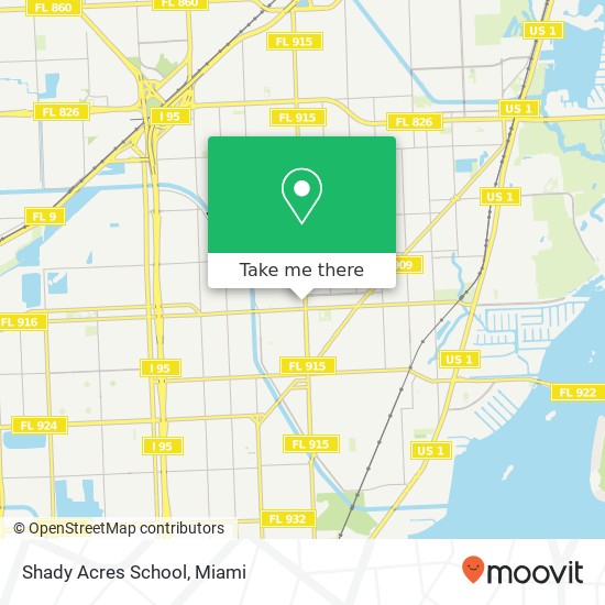 Shady Acres School map